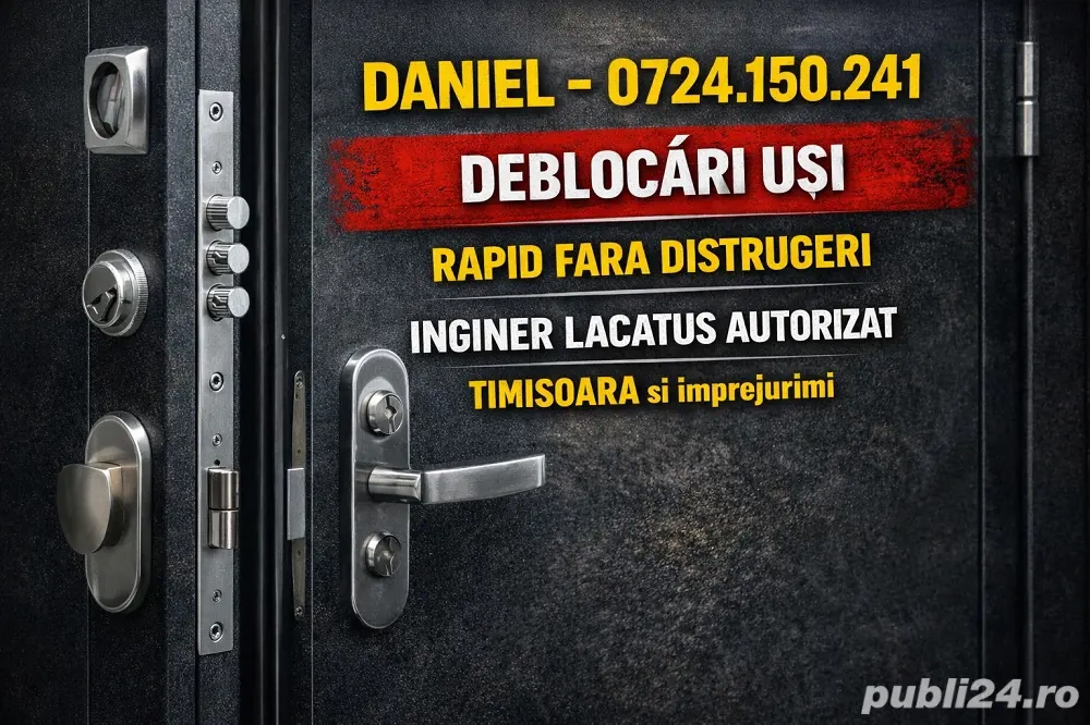Lacatus Deblocari Usi Timisoara Rapid Fara Distrugere