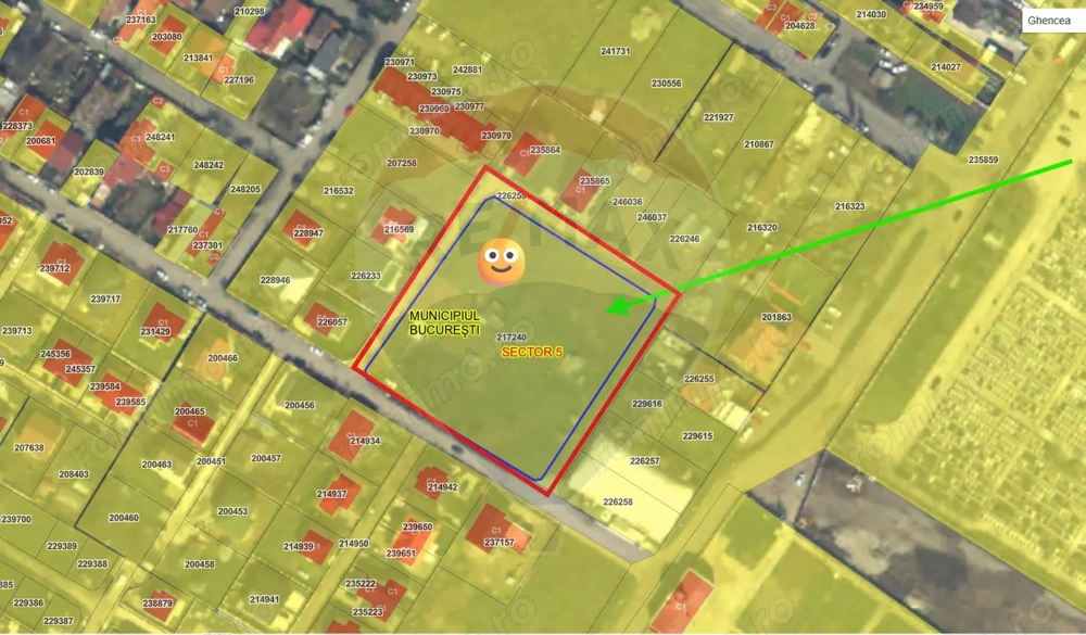Teren 6218 mp - de vanzare in Ghencea / Strada Nandru