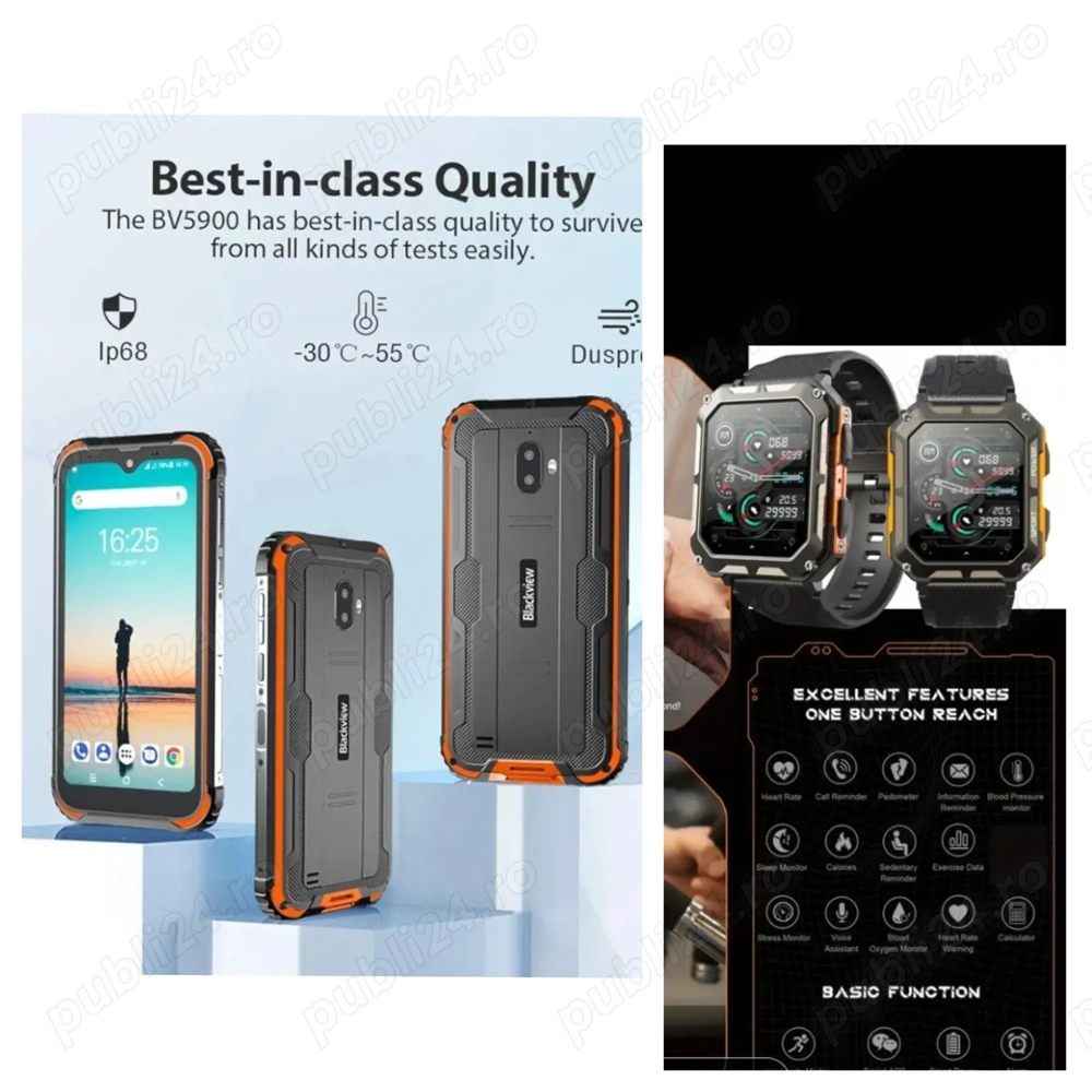 Blackview bv5900  mobil și smartwatch