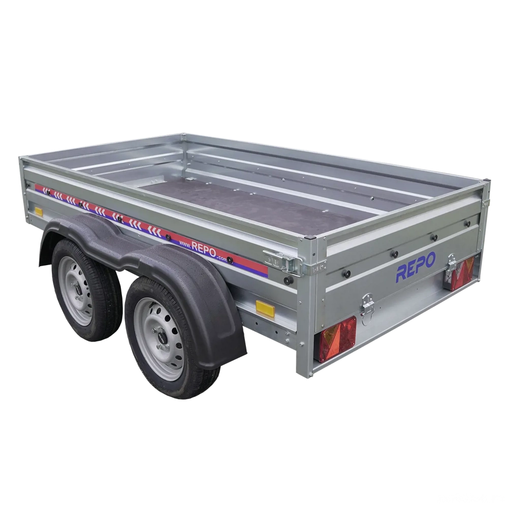 Remorcă Auto REPO RRS PRO DUO 2355 x 1240 x 350 mm dublu-ax 750 kg.