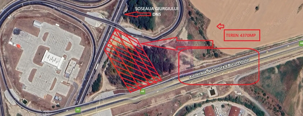 Teren la Joncțiunea dintre A0 și DN5
