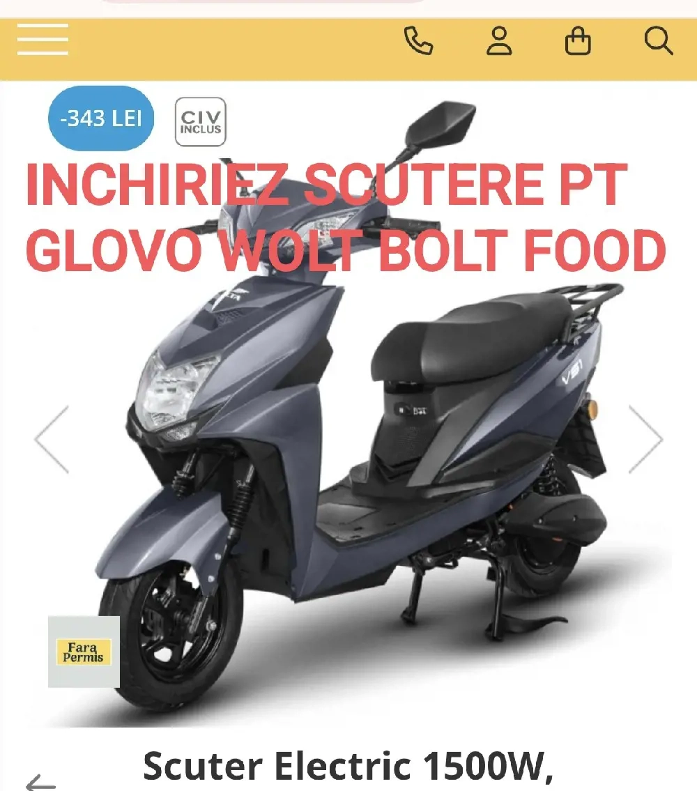inchiriez scuter 50 fara permis sau electrice