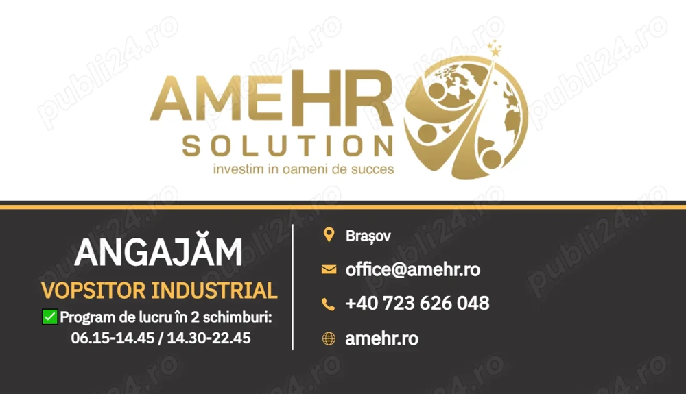 Angajăm Vopsitor industrial 