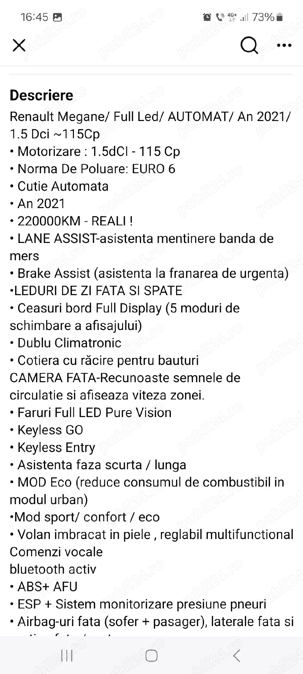 vând Renault megane 11000 euro