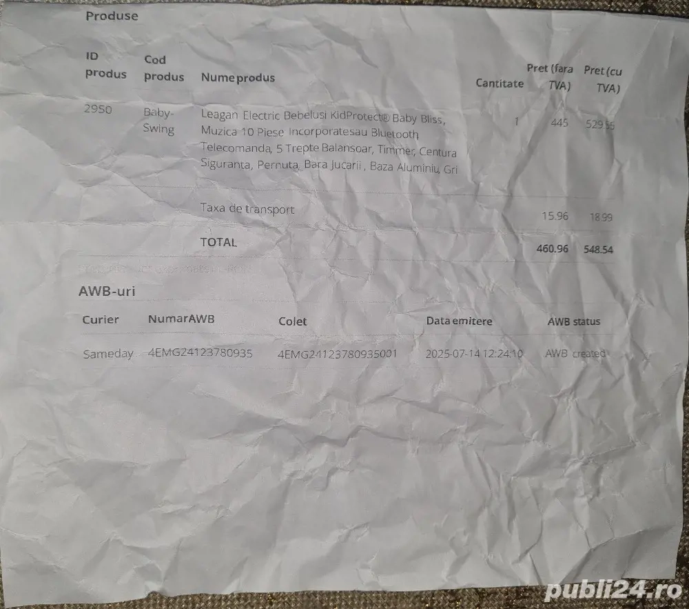 eagan Electric Bebelusi KidProtect  Baby Bliss, Muzica 10 Piese Incorporate sau Bluetooth