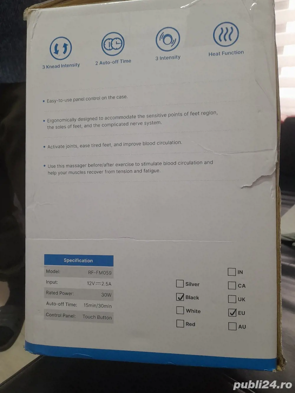 aparat pentru masaj la picioare 