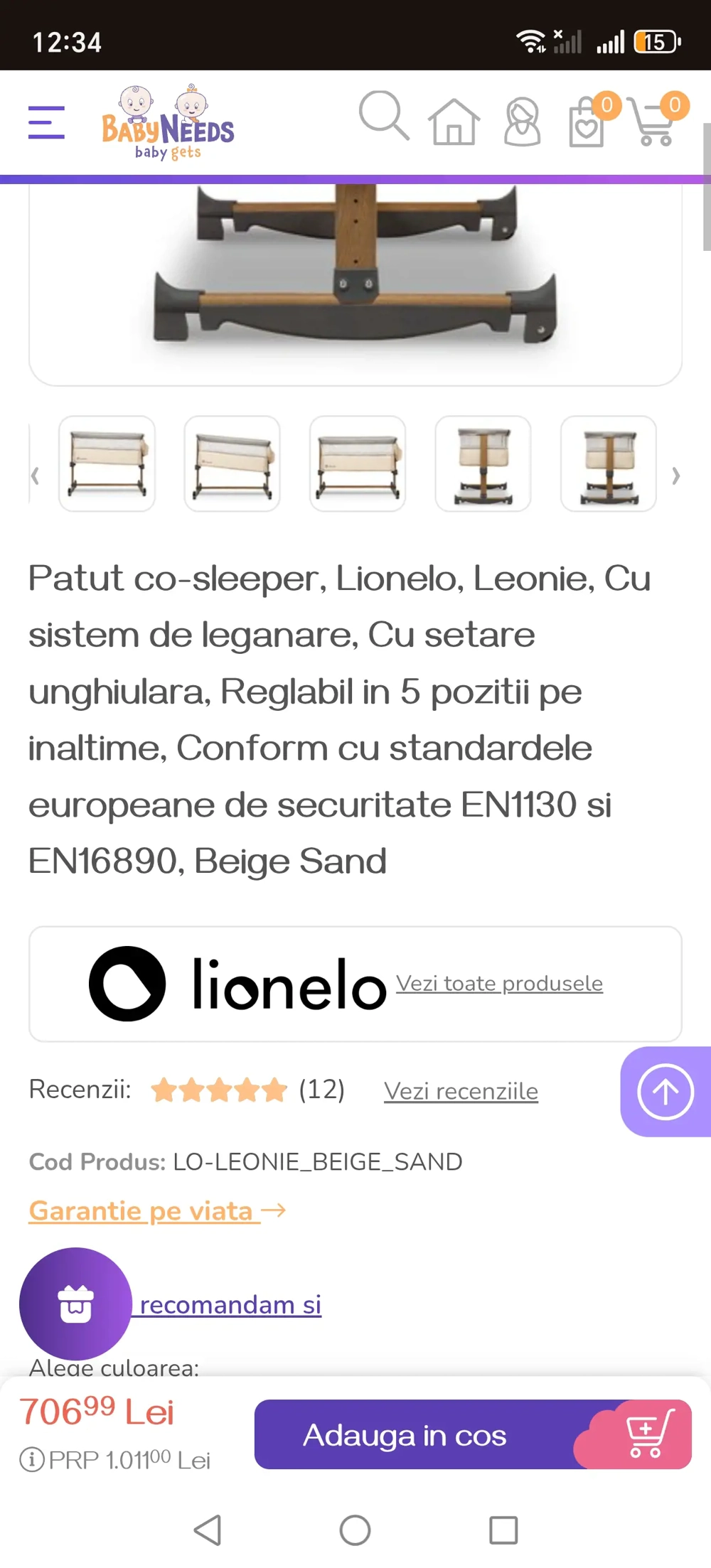 Vând patuț Co-sleeper URGENT 