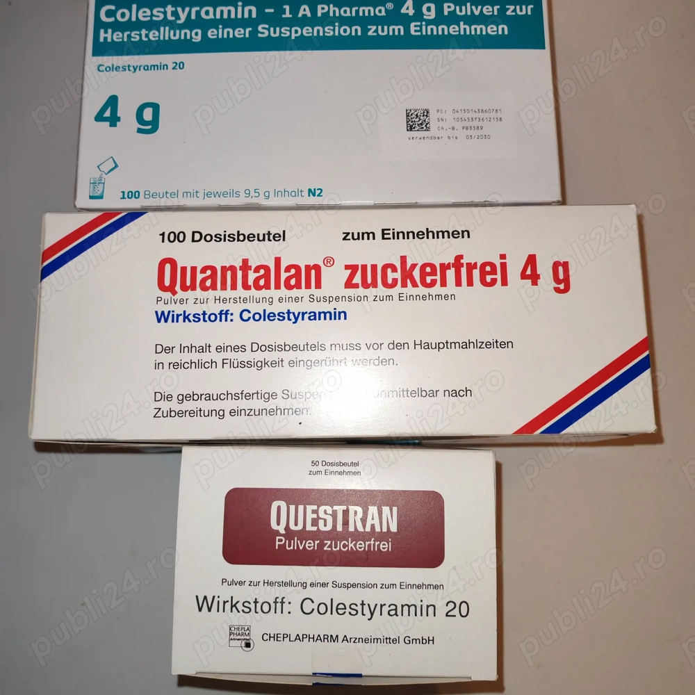 Colestiramina sau Quantalan 