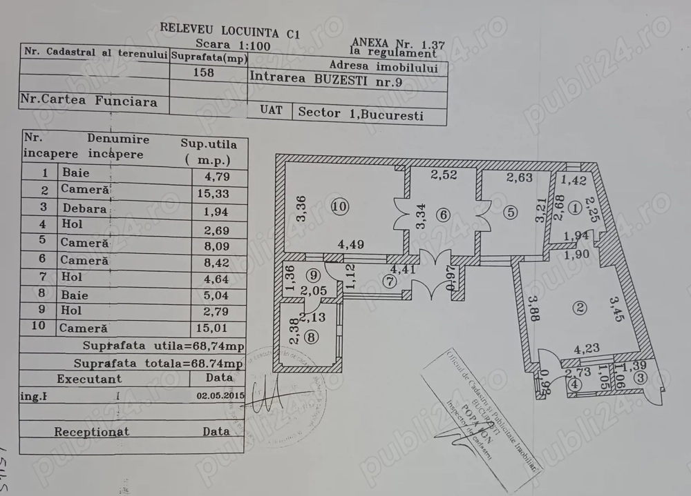 Teren 223 mp Piata Victoriei - Buzesti