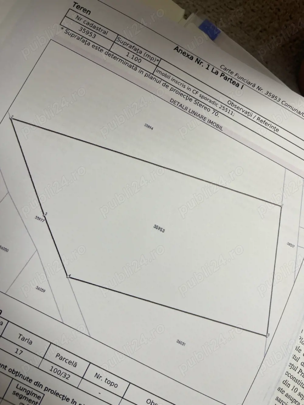 Teren intravilan ,1100mp, comuna Brazi sat Batesti
