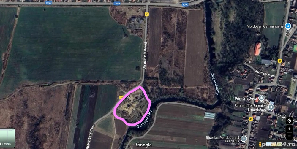 Închiriez teren spatii birouri statie sortare nisip-pietris