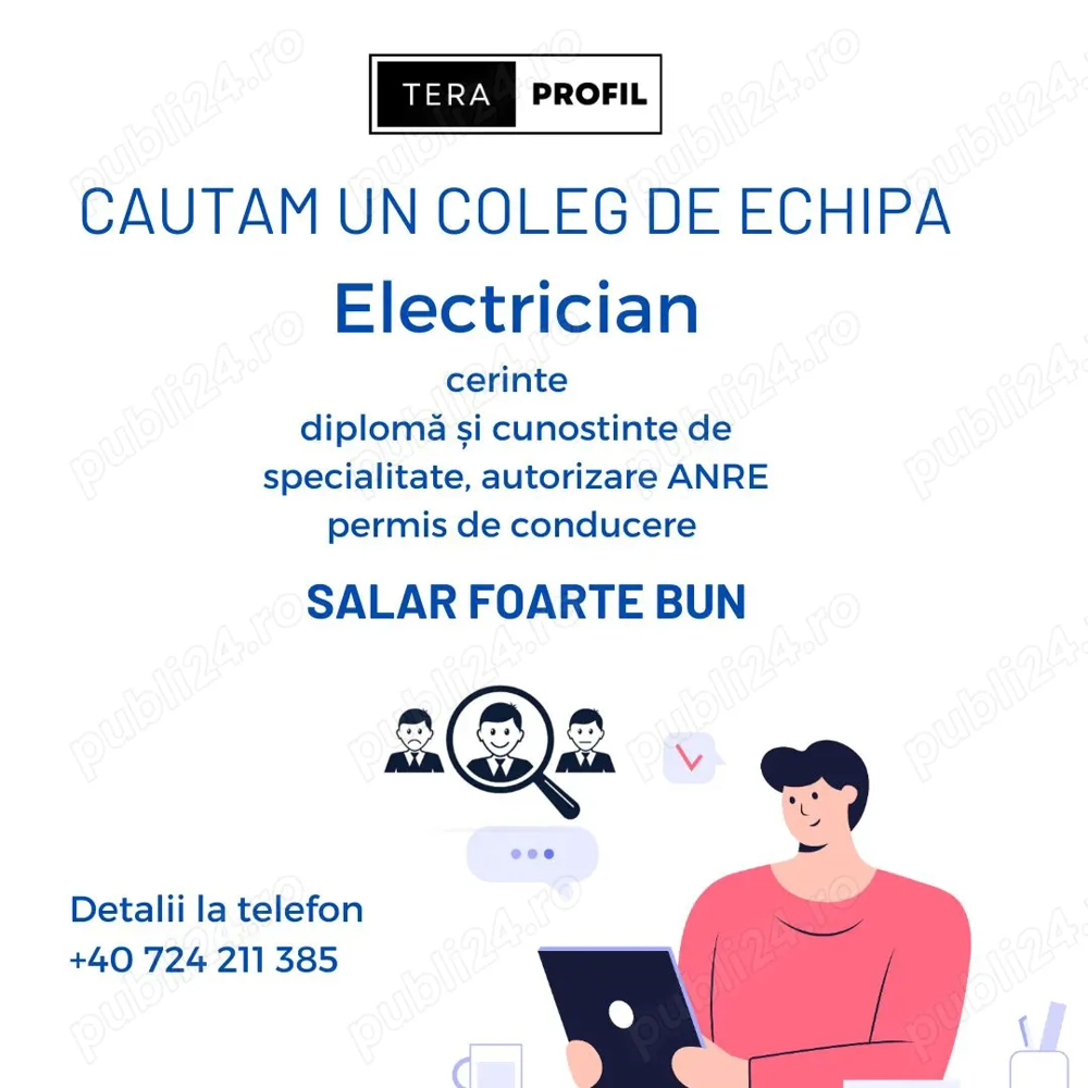 Cautam electrician autorizat