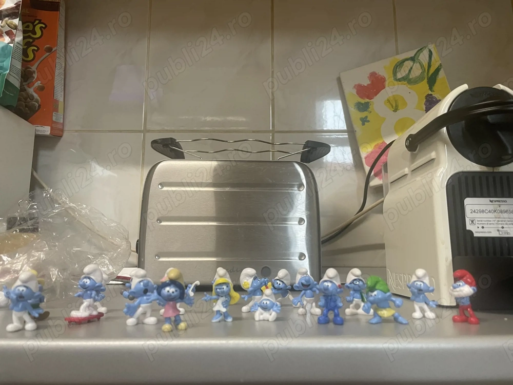 Vand colectia completa de strumfide kaufland 2025 cu pretul de 100 Ron