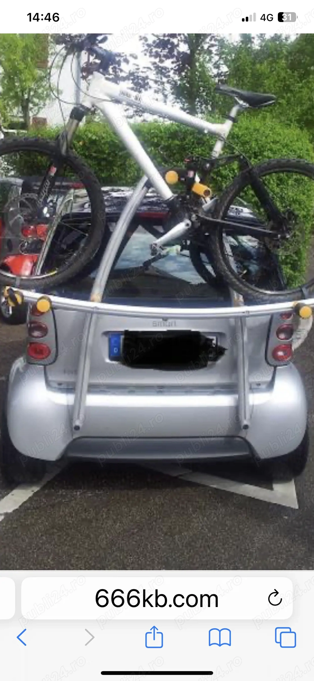 Smart fortwo- suport biciclete, Polita portbagaj,Roti complete aliaj/oțel echipate cu anvelope iarna