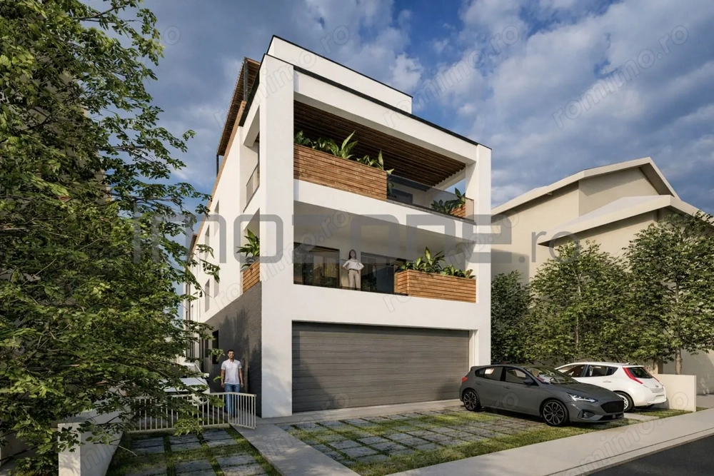 4 camere cu terasa de 22 mp, 3 bai, etaj 1/3, FINISAT MODERN,  COMISION 0%