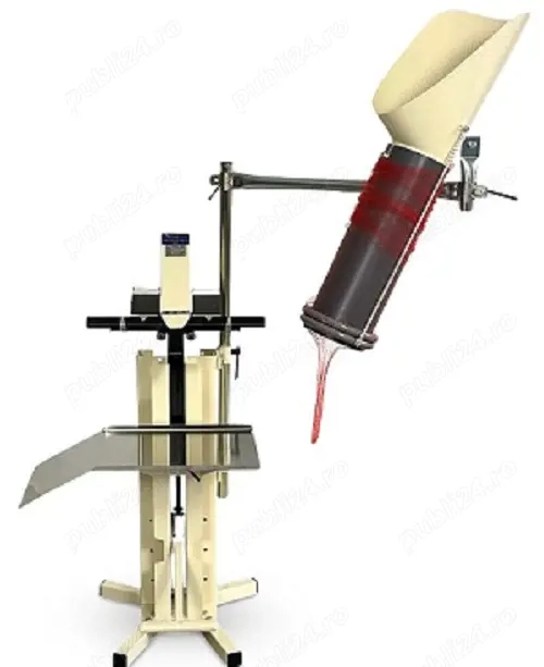 Masina ambalat fructe si legume in plasa tubulara-Actionare cu pedala