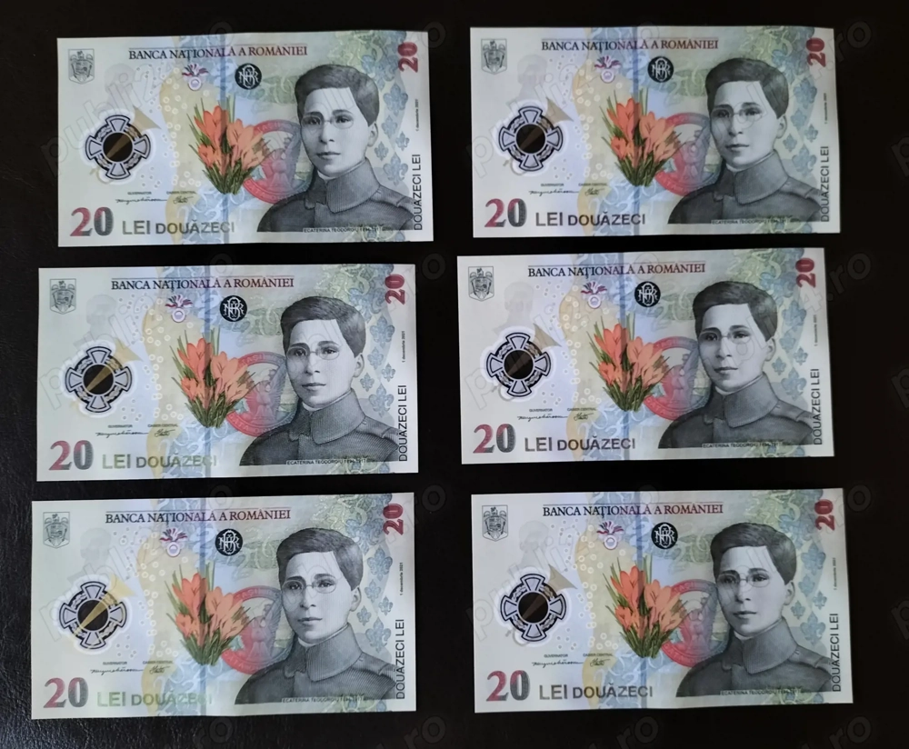 Bancnote 20 lei , Editie Limitata -Serii Consecutive