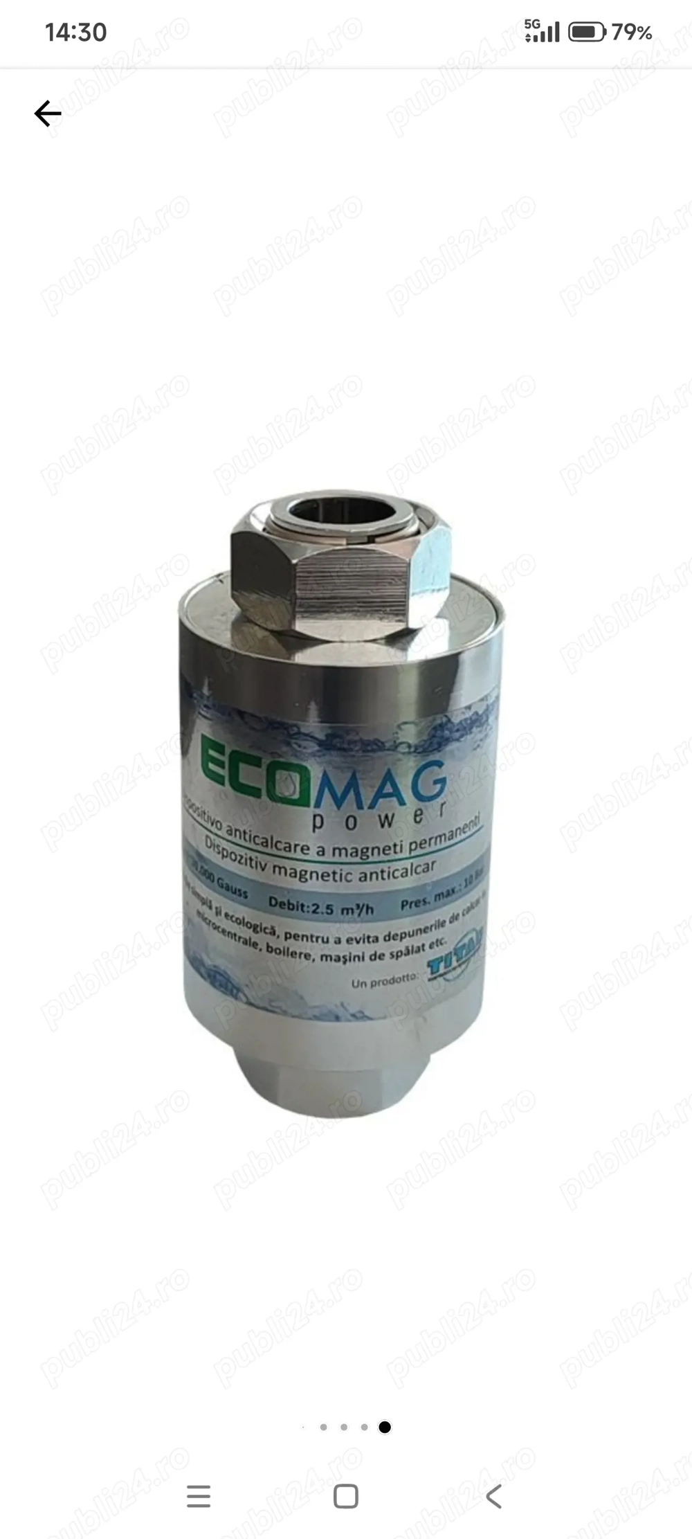 Filtru apa Titan magnetic anticalcar pentru centrala termica-boiler 