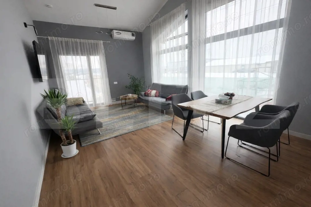 Casa moderna, eficienta energetic cu un teren generos de 830mp in Gilau