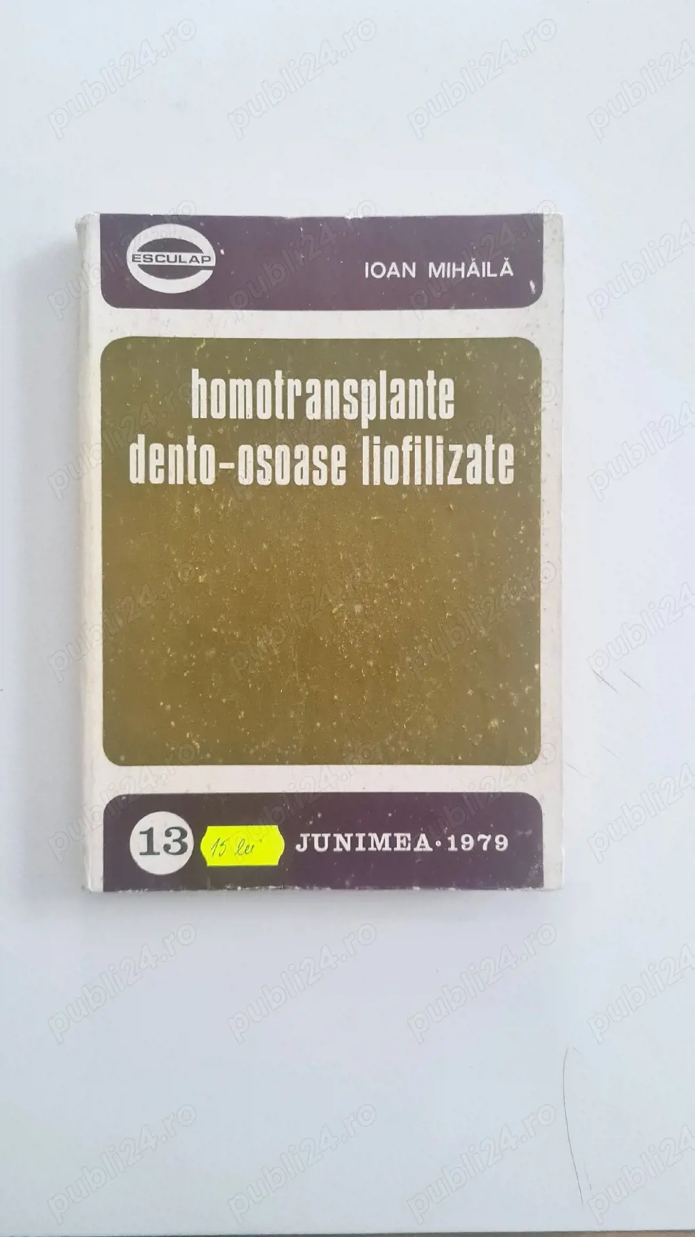 Homotransplante dento osoase liofilizate Ioan Mihaila 1979