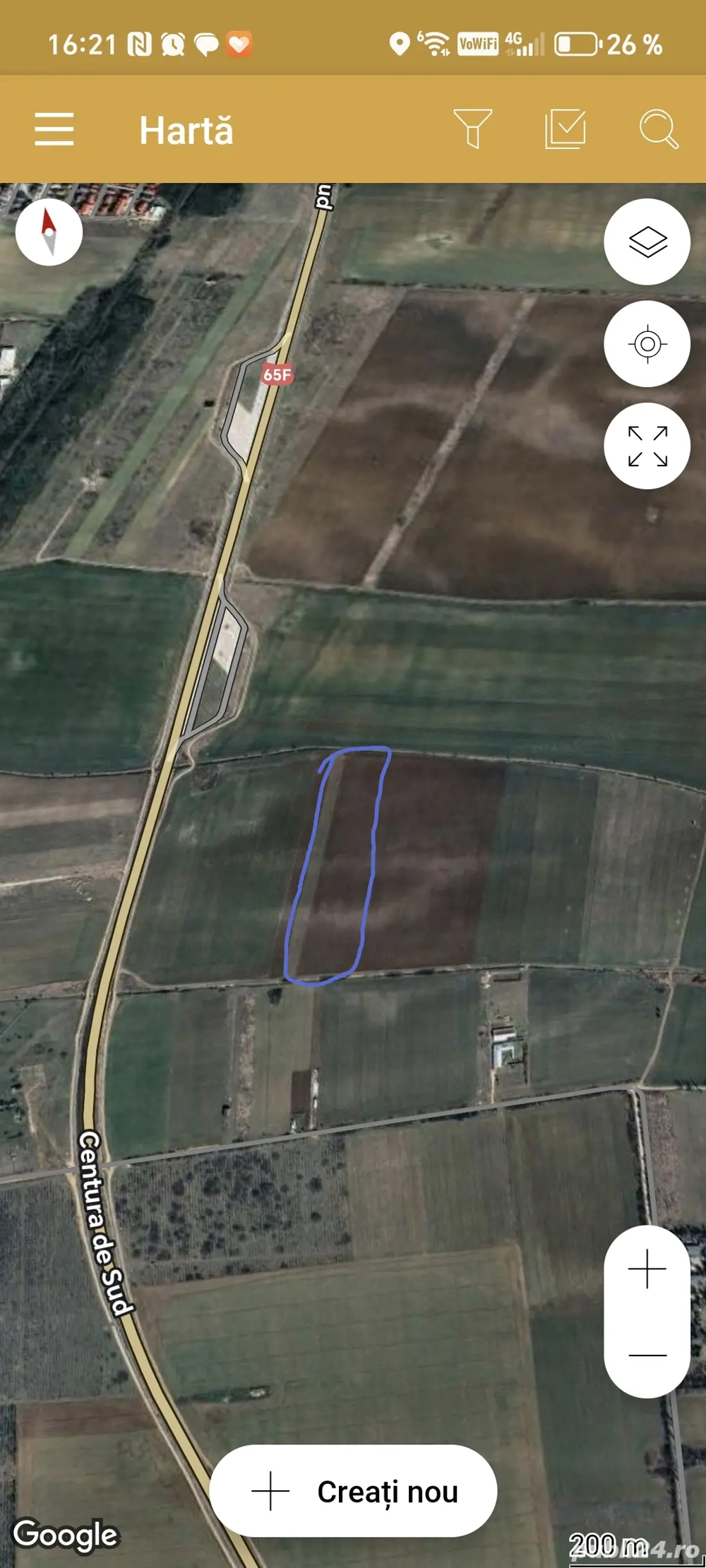 Vand  mai multe loturi teren carcea