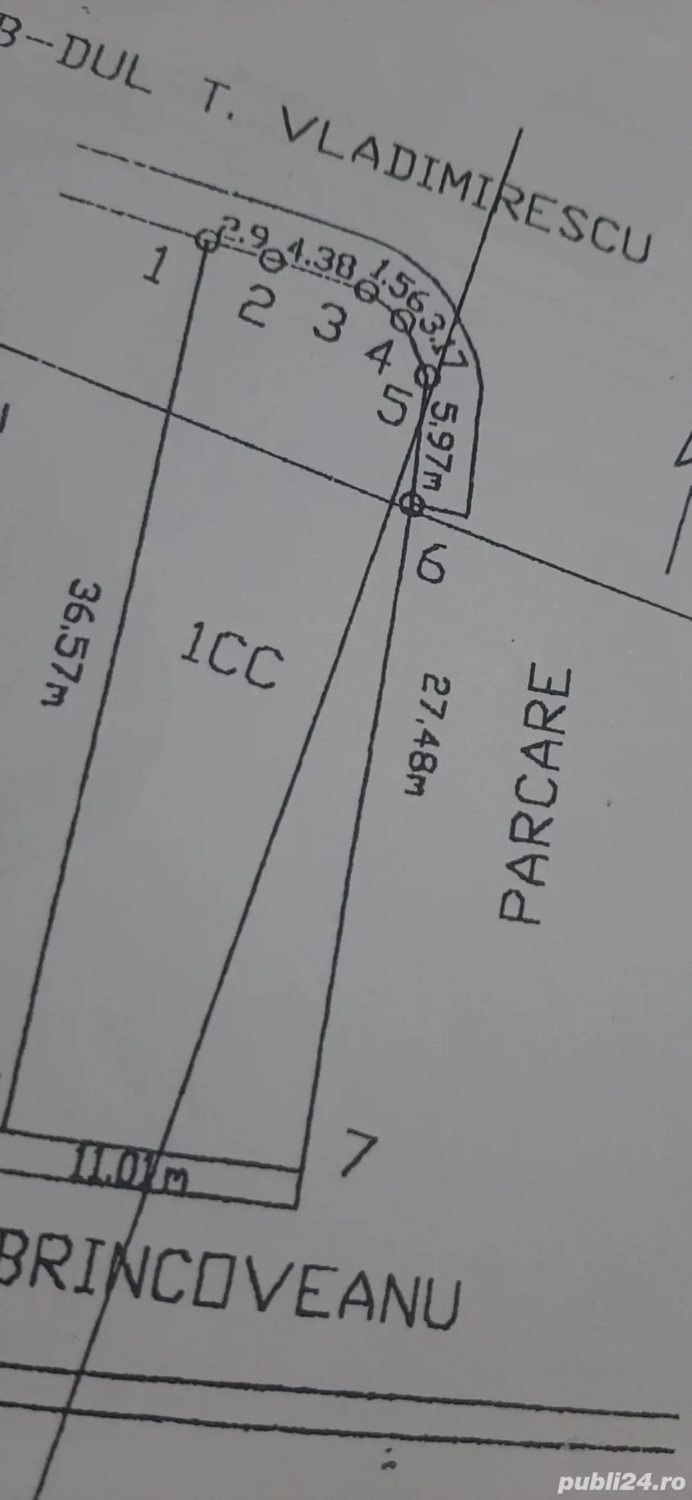 Teren intravilan, zona A, situat in zona Hotelului Traian