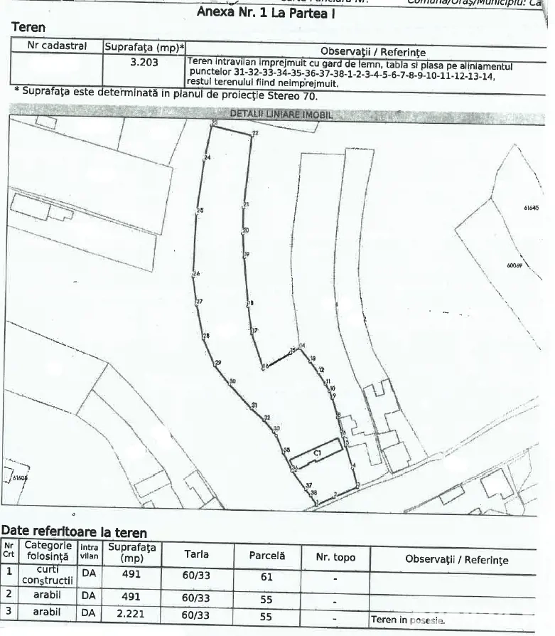 Casa batraneasca in Casin, 3200 mp