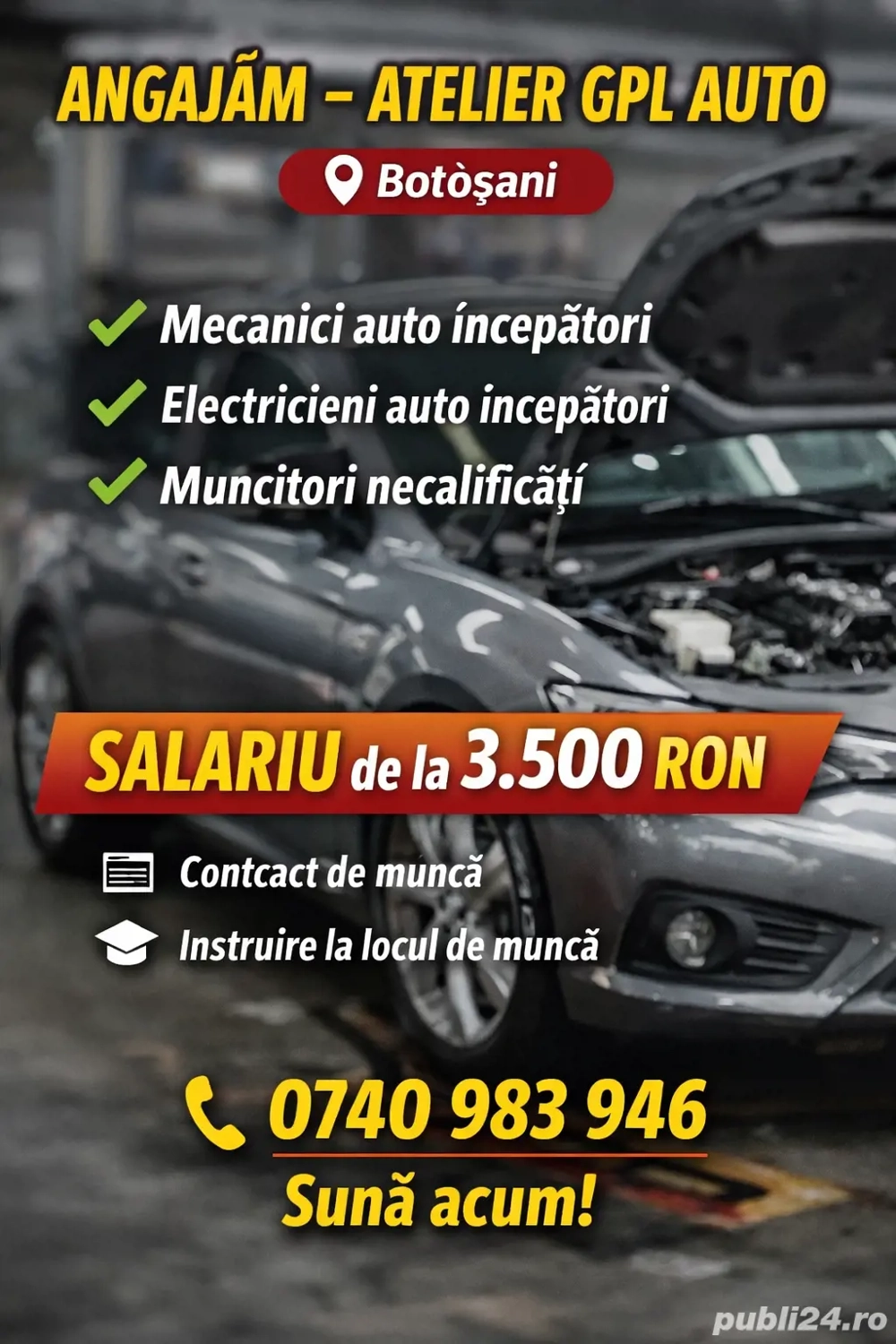 Angajari muncitori necalificati