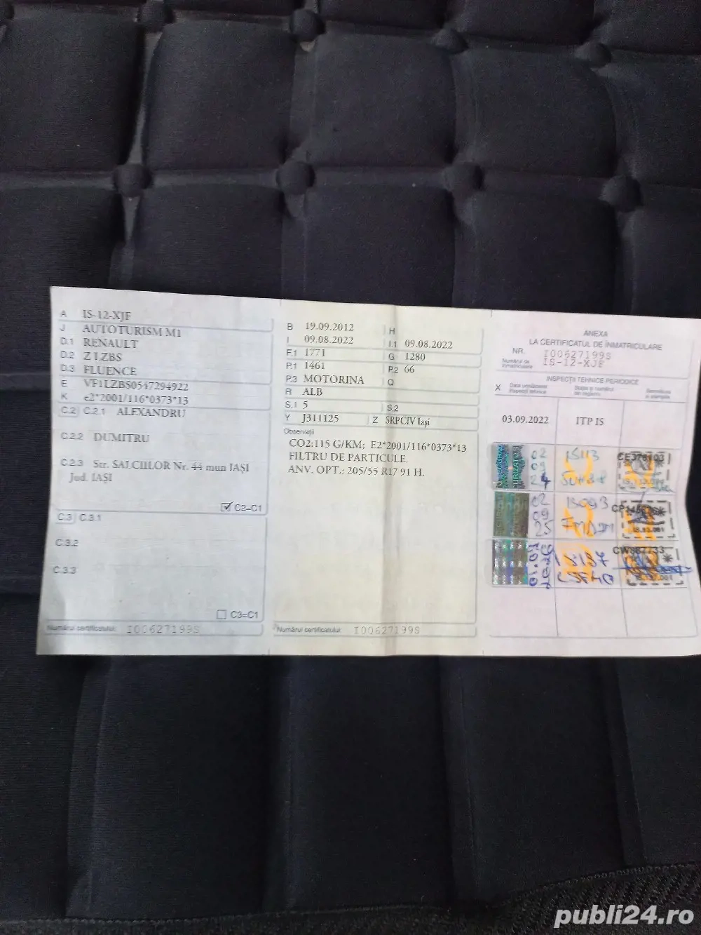 vind Renault fluence 