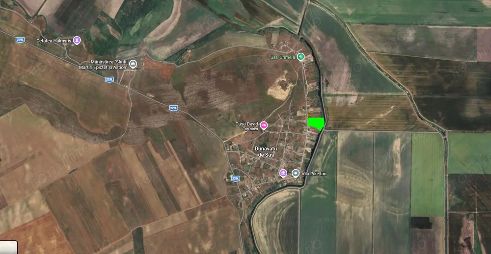 Teren intravilan Dunavatu de Sus , Delta Dunarii (deschidere mare la apa)