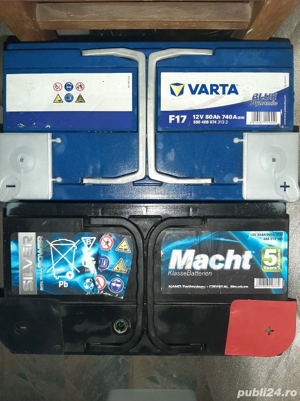 Baterii auto 12V de la 50Ah la 100Ah