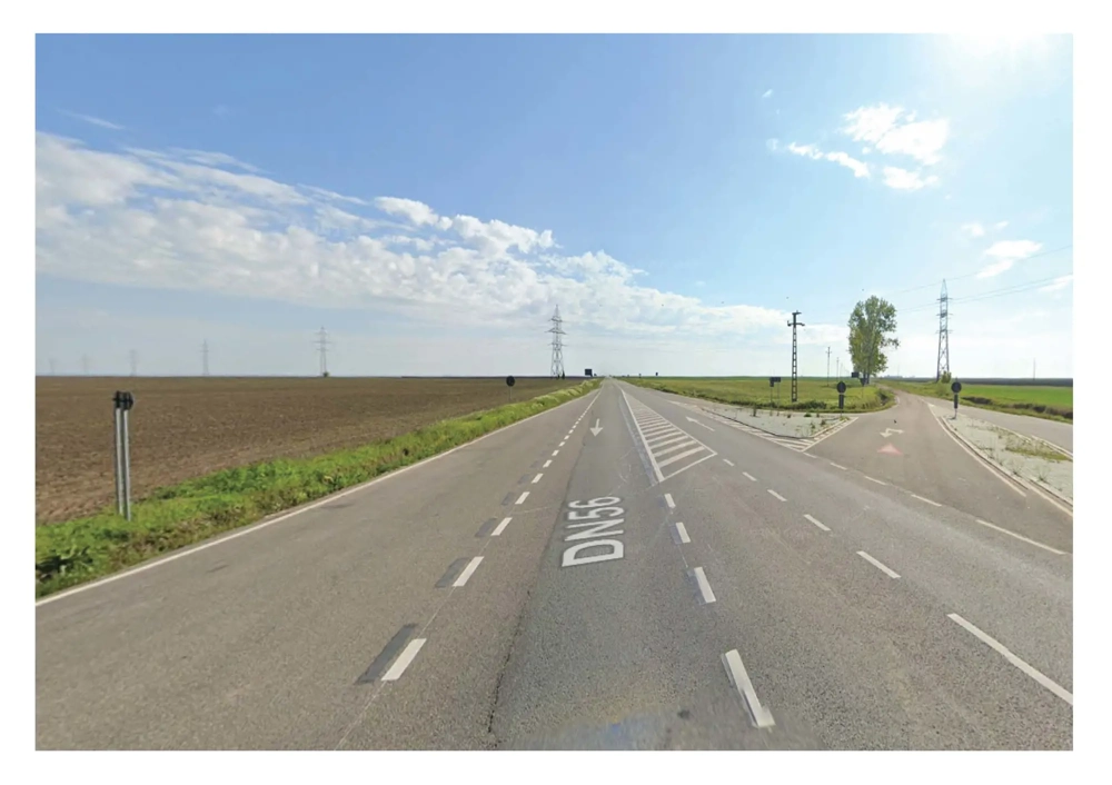 Teren cu posibilitati de investitii, pe drum european E79, 14300mp