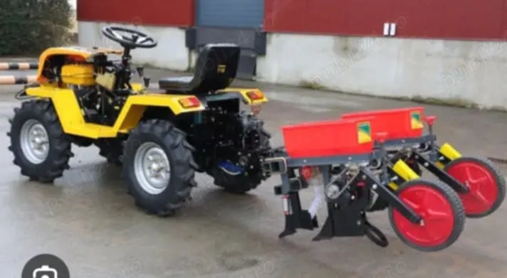 Vând Schimb Minitractor diesel 18 cp, plug și freză tractată!