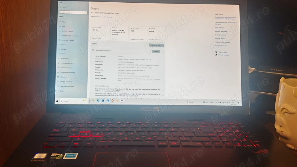 Laptop Asus GL752VW