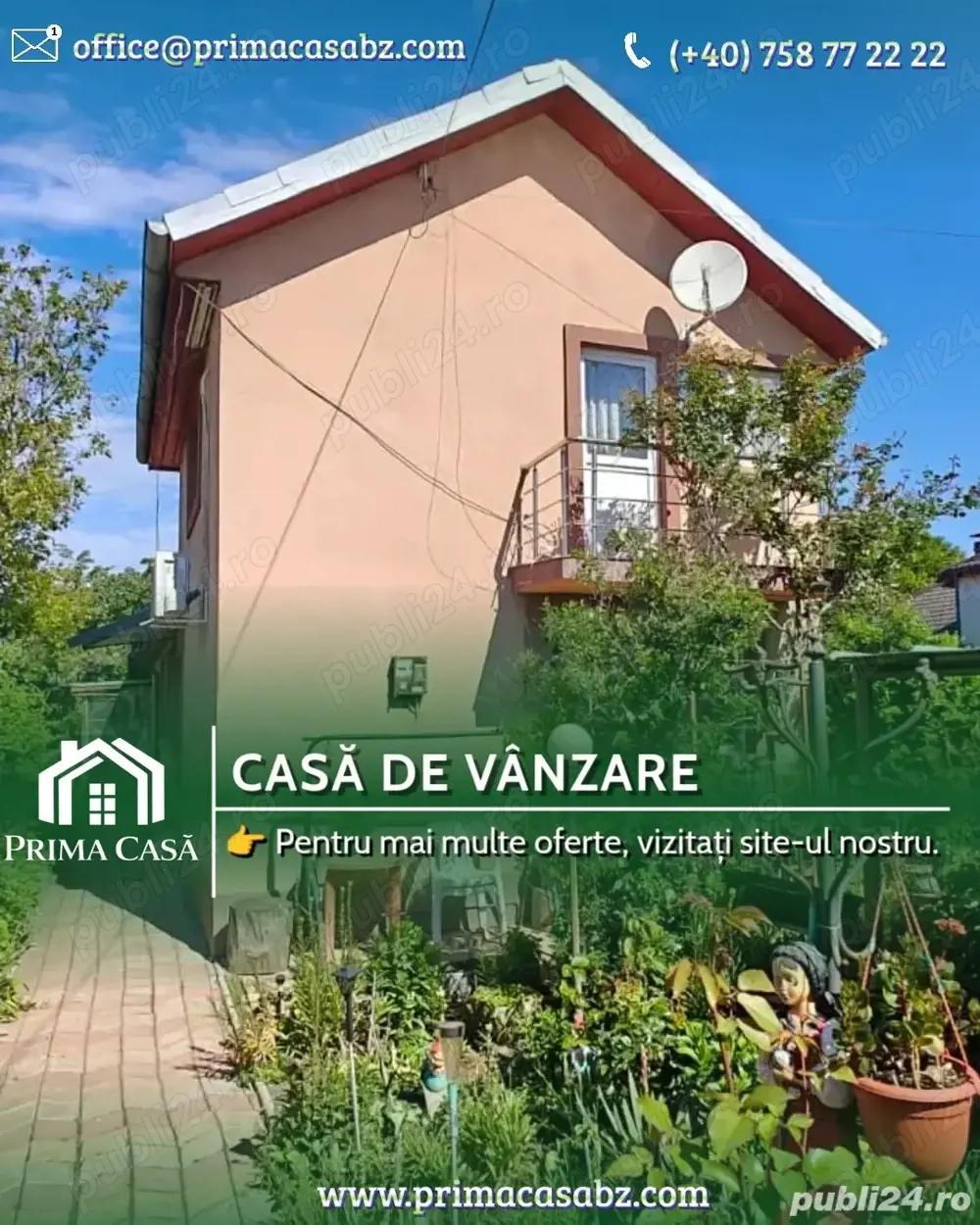 Casa de vanzare   Maracineni BZ   teren 1000mp  