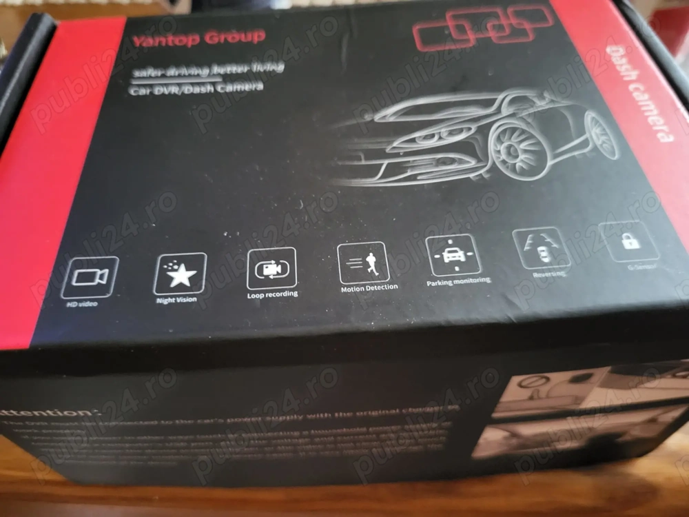 Cameră auto 4K IMX415 2025, model îmbunătățit, cu cameră frontală de 2160P, control prin aplicație, 