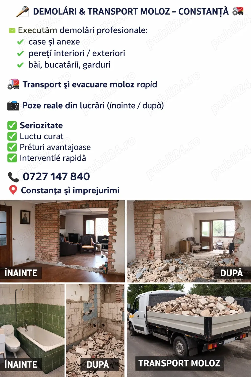 Demolări și transport Moluz 