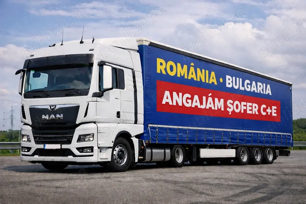  Angajăm șofer C+E | Rută fixă Bulgaria | Plecare din București