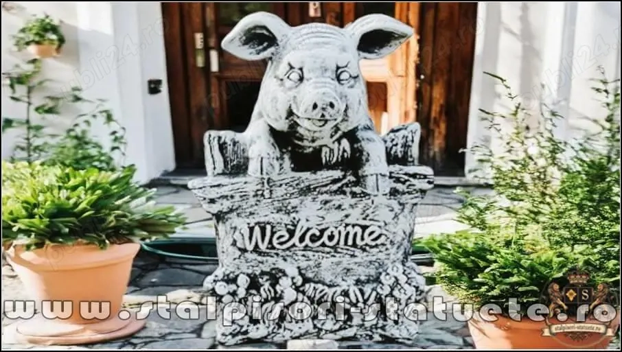 Statuetă purceluș ''bun-venit,'' model S80.