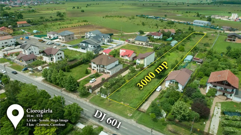 Teren 1500mp in Ciorogarla (posibilitate extindere)