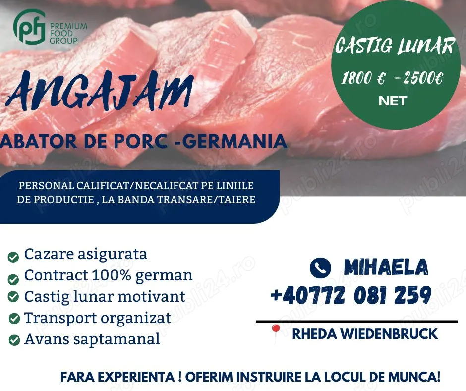 Locuri de munca ABATOR Germania- fara experienta