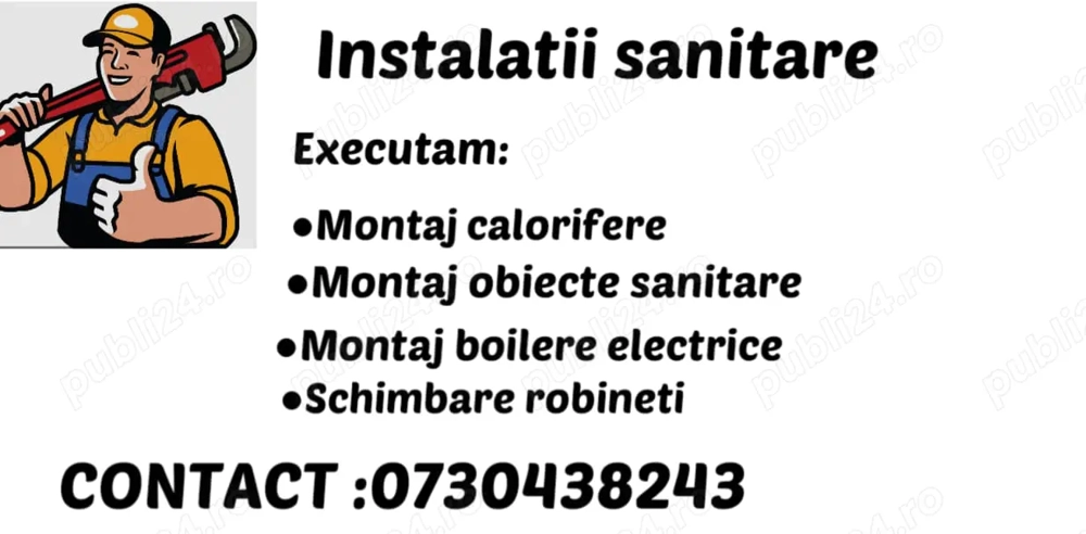 Execut instalatii sanitare