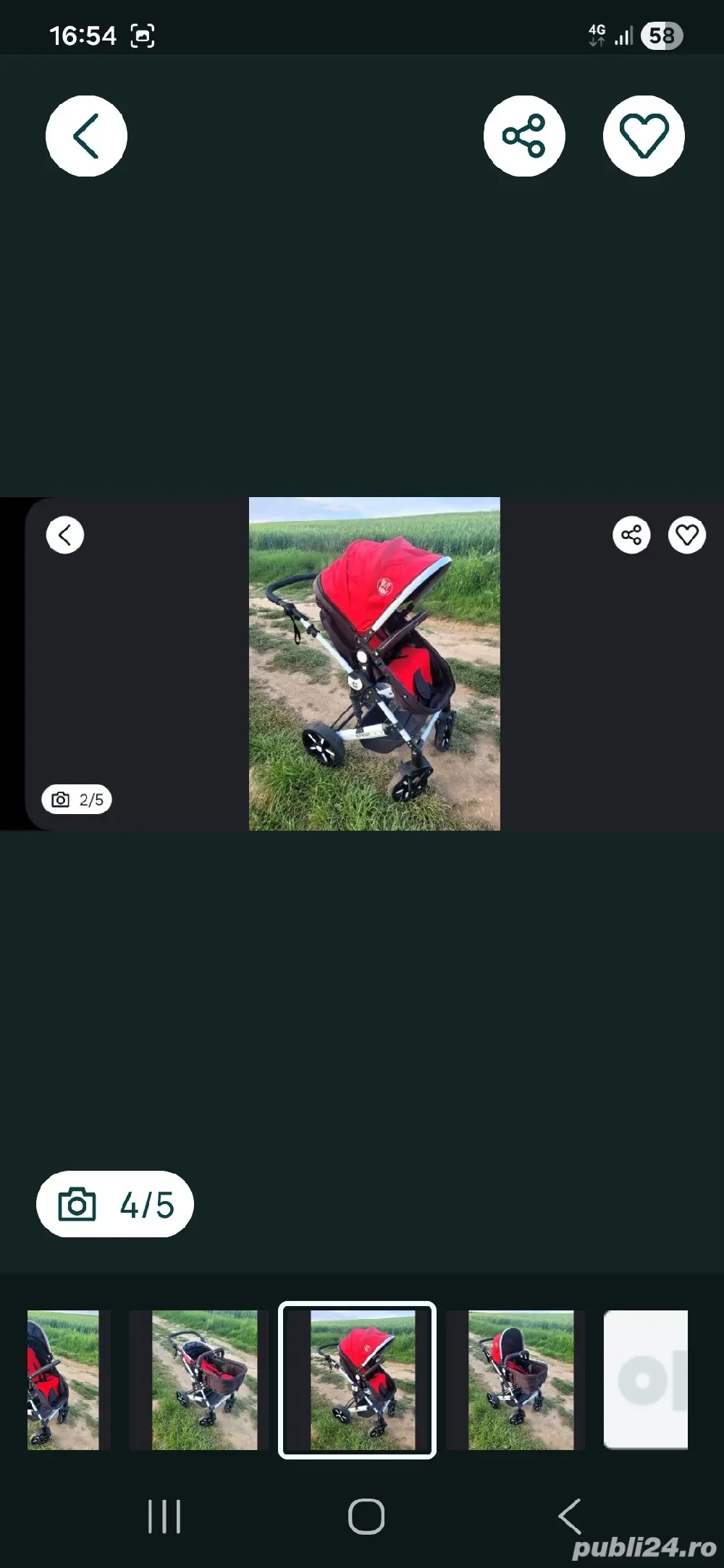 Vind cărucior 2 în 1