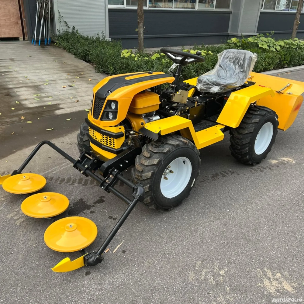 Tractor diesel multifuncțional cu plug și freză tractată.Detalii în anunț.
