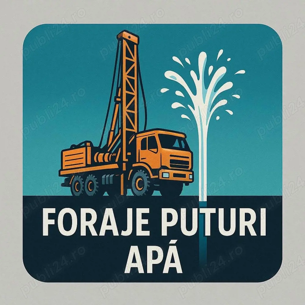 Foraje puțuri profesionale 