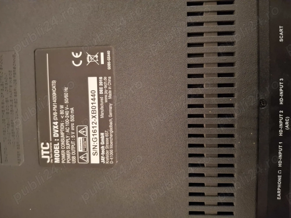 Vand  Televizor JTC diagonala 102