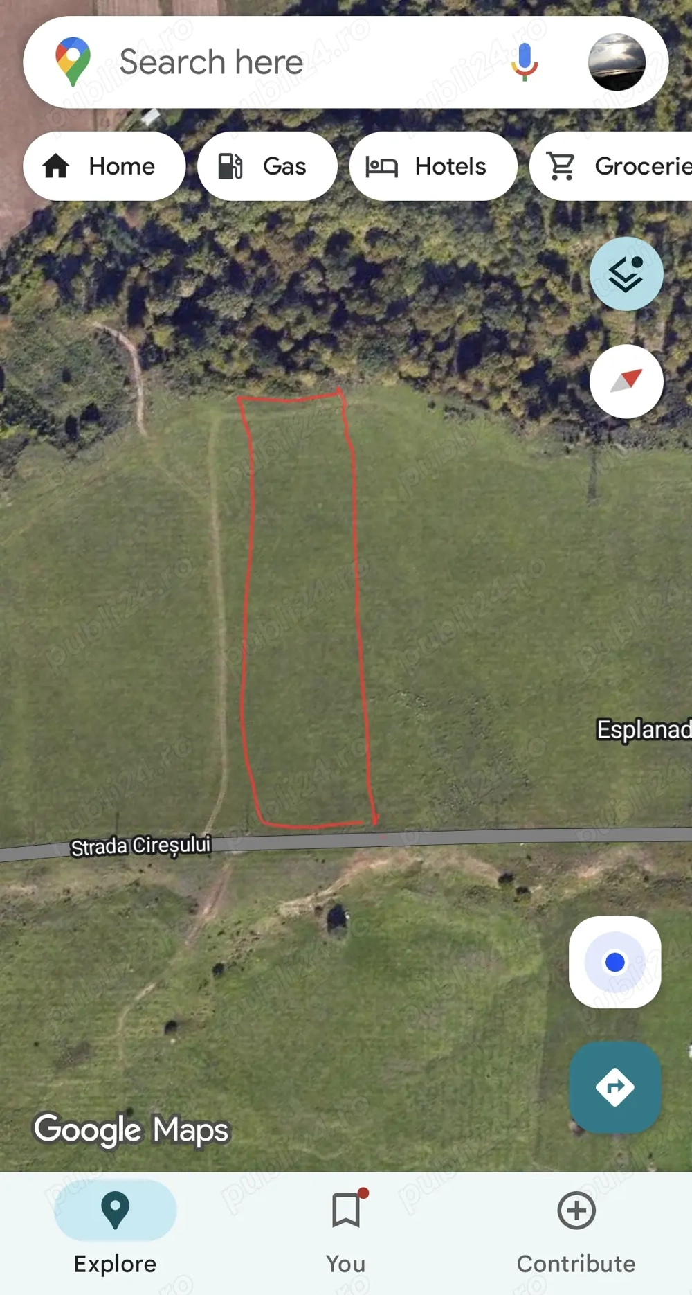 Vand teren in strada Ciresului ( Dealu Targului )  Targu Jiu 