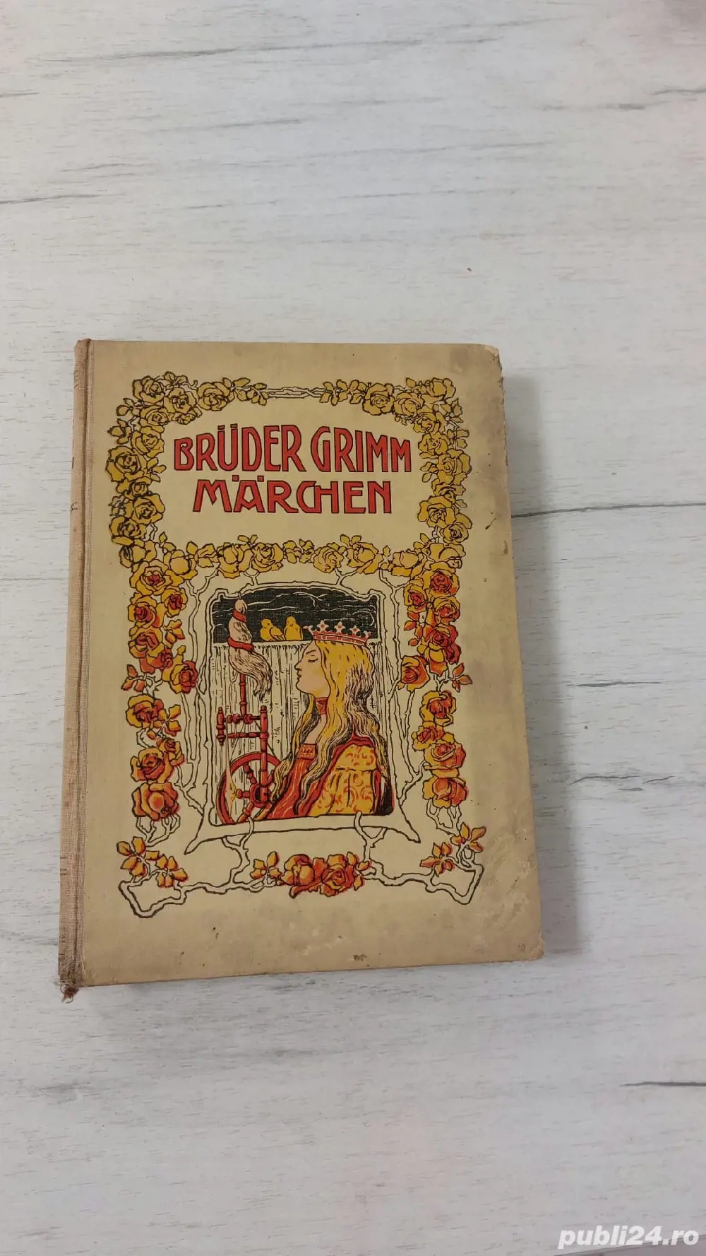 Carte veche Frații Grimm   ediție germană interbelică (1927), ilustrată