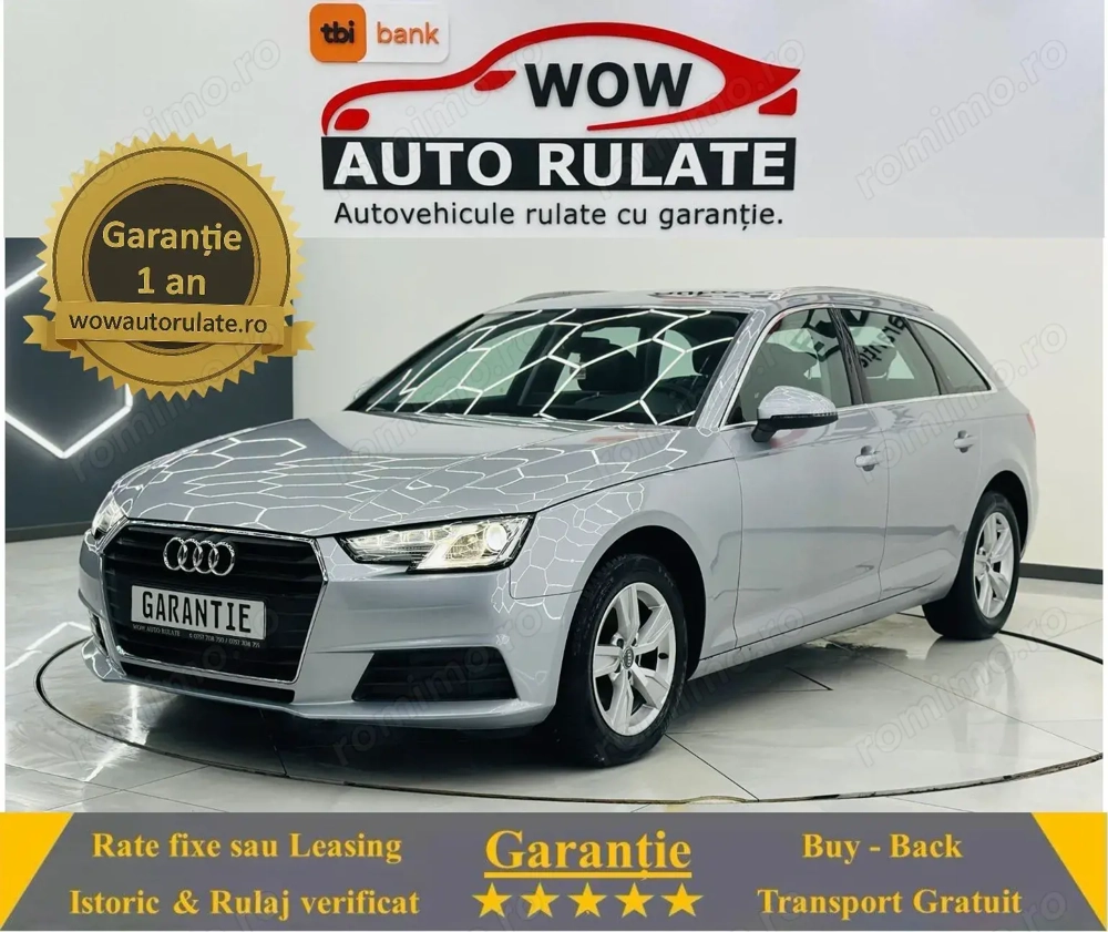 AUDI A4 2016 2.0D E6 Garantie  12 Luni Rate Avans 0 Doar Cu Buletinul