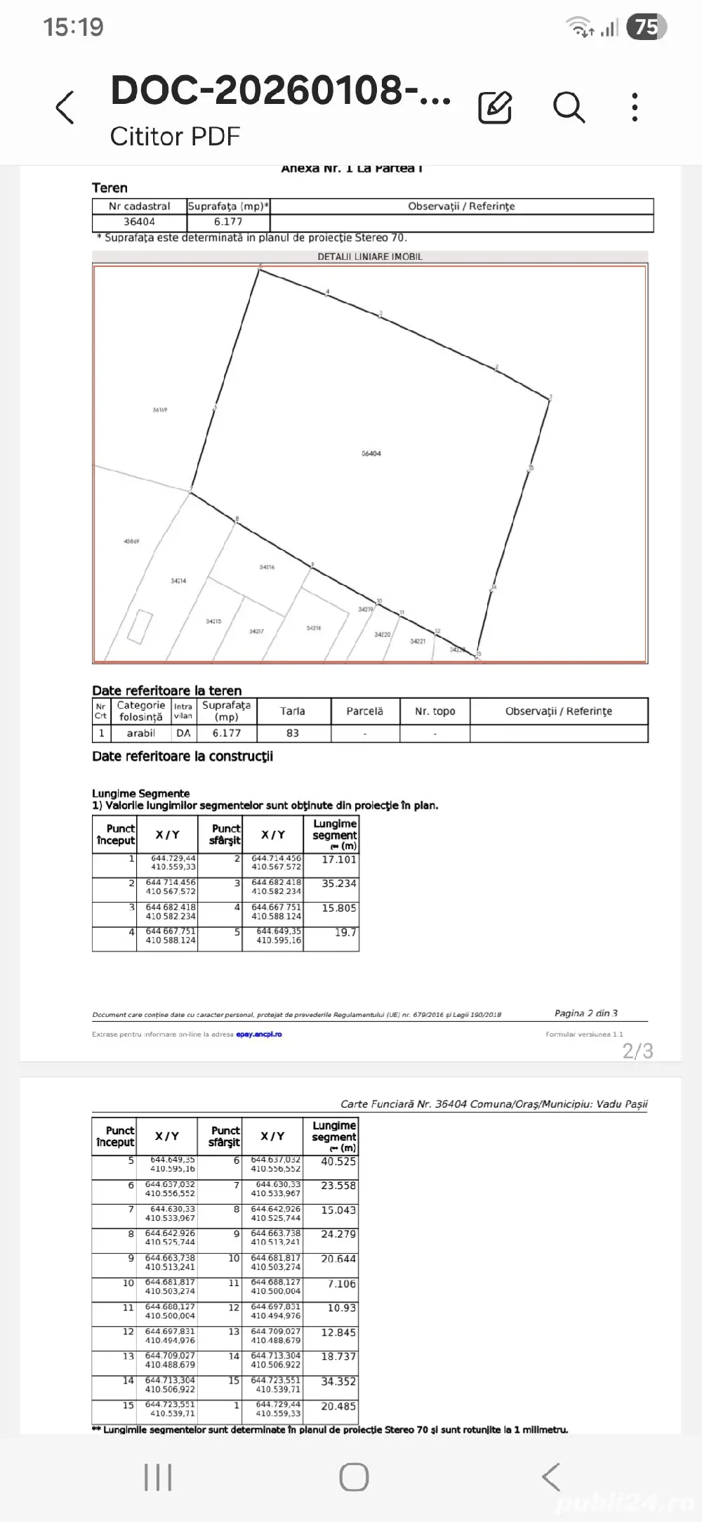 Teren intravilan Gura Câlnăului 6000 mp